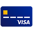 Illustration of Visa credit card.