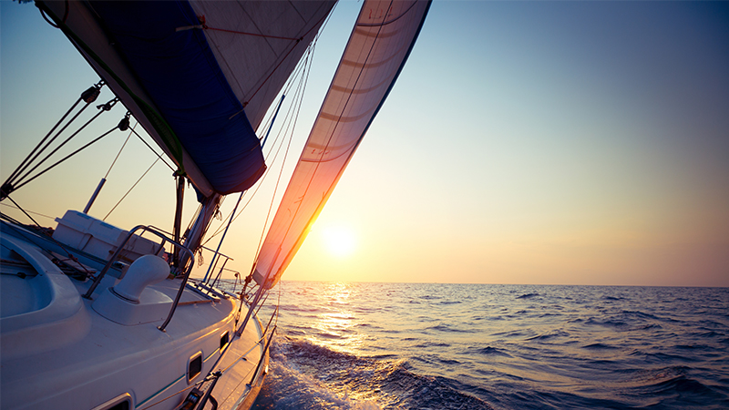 boat sailing on the sea